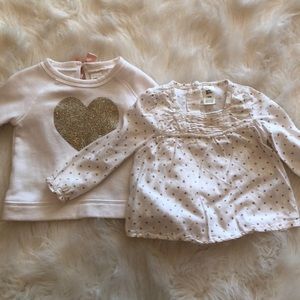 Set of 2 baby B’gosh  Fall/Winter shirts.